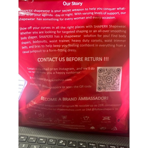 SHAPERX Women's Fit Everybody Bodysuit Soft Crew Neck T-shirt Body Suits with Th - Picture 7 of 7